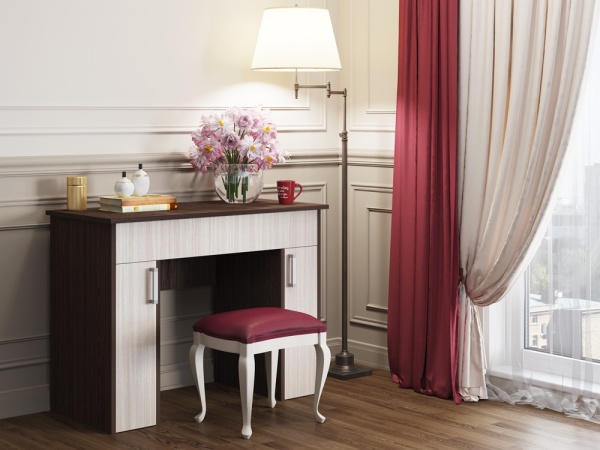 Стол Туалетный Каролина-8 Венге/Ясень Шимо Светлый (1,1х0,85х0,48)